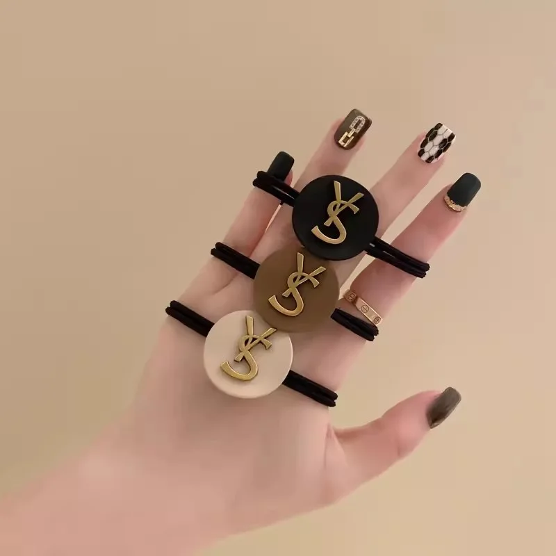 Wholesale High Sense Korean Style New Hair Ring Famous Brand Pearl Hair Ornament hair scrunchies