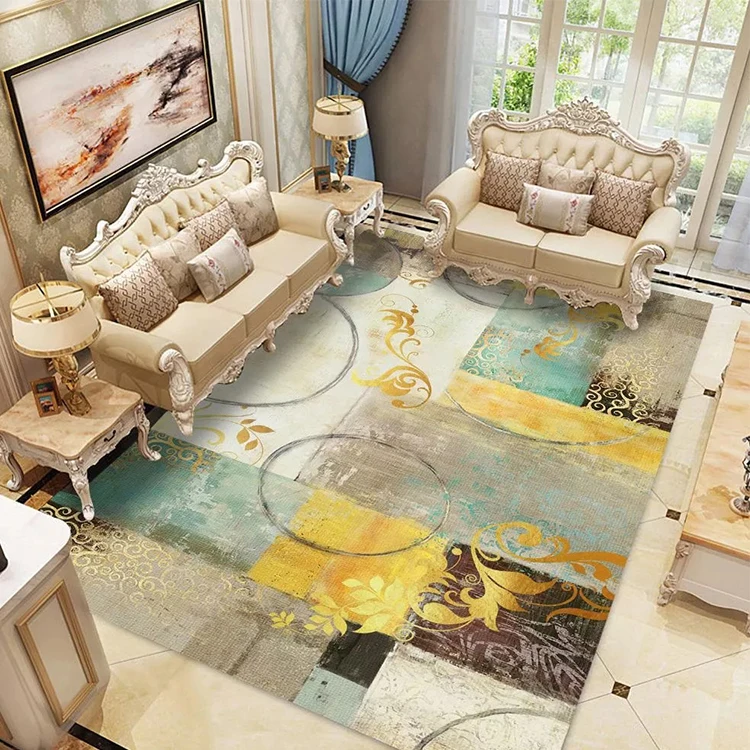 Противоскользящий напольный коврик для спальни, прямоугольный большой ворсистый коврик из искусственного меха для гостиной, ручная работа