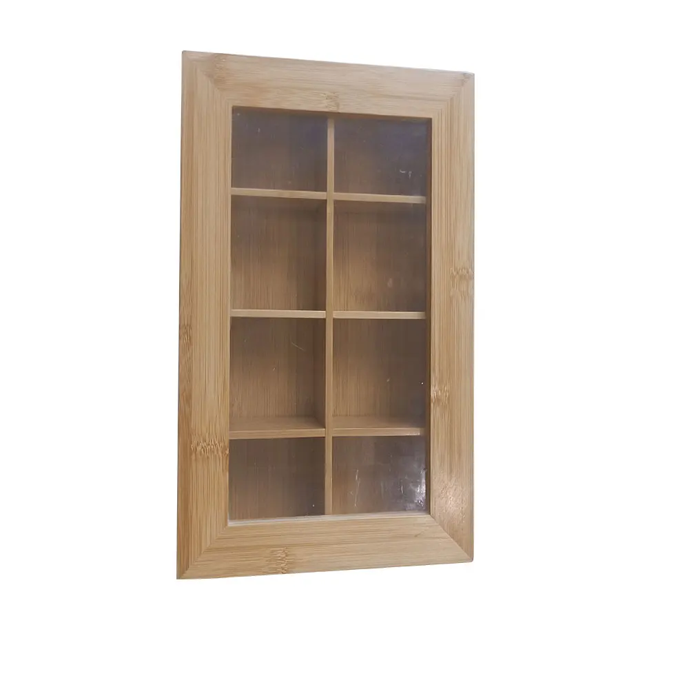 
Wholesale Bamboo Tea Bag Box Wood Tea Storage Tin Box With Clear Lid 