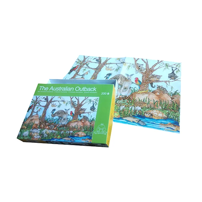 Make Your Own High Quality Puzzle Coloring Printed Paper Jigsaw Die Cut Landscapes Puzzle Pieces Production Printing