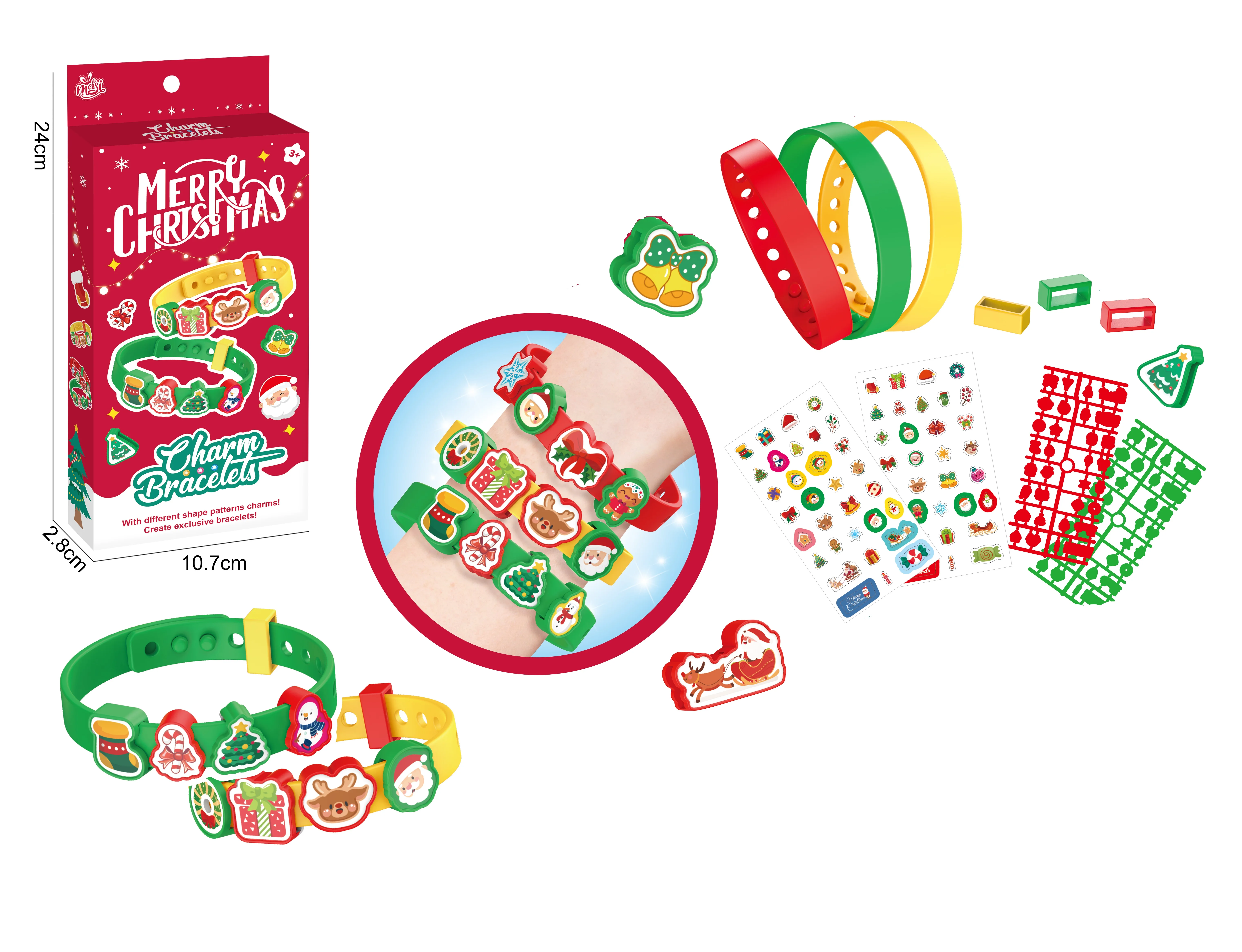 2024 Girls new Fun Tape Stickers Diamond Painting Jewelry Art Bracelet Kids DIY Bead Jewelry Making Kit toys for girls