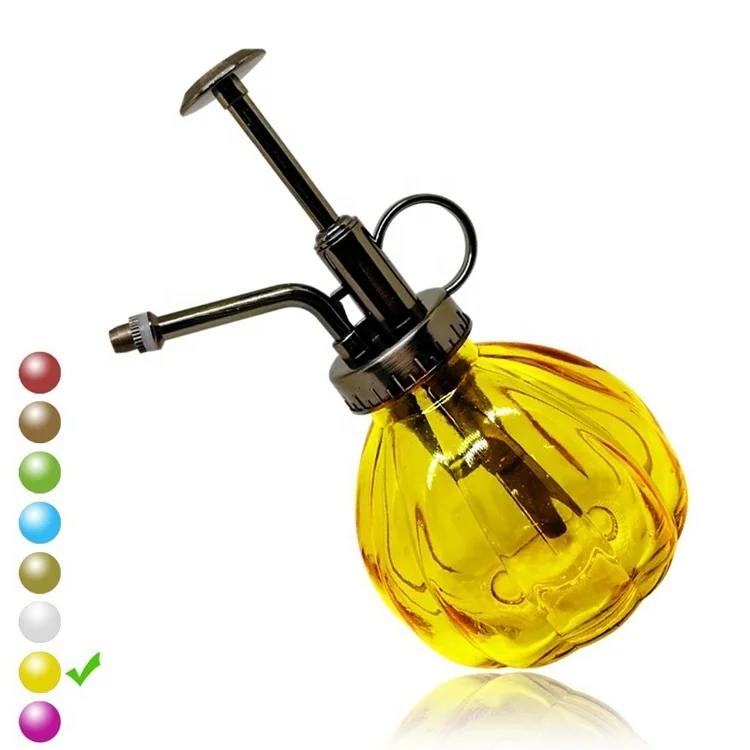 stocked several kinds garden home hotel shop sprayer round shape pumpkin styles with luxury push press gold bronze cap 250ml