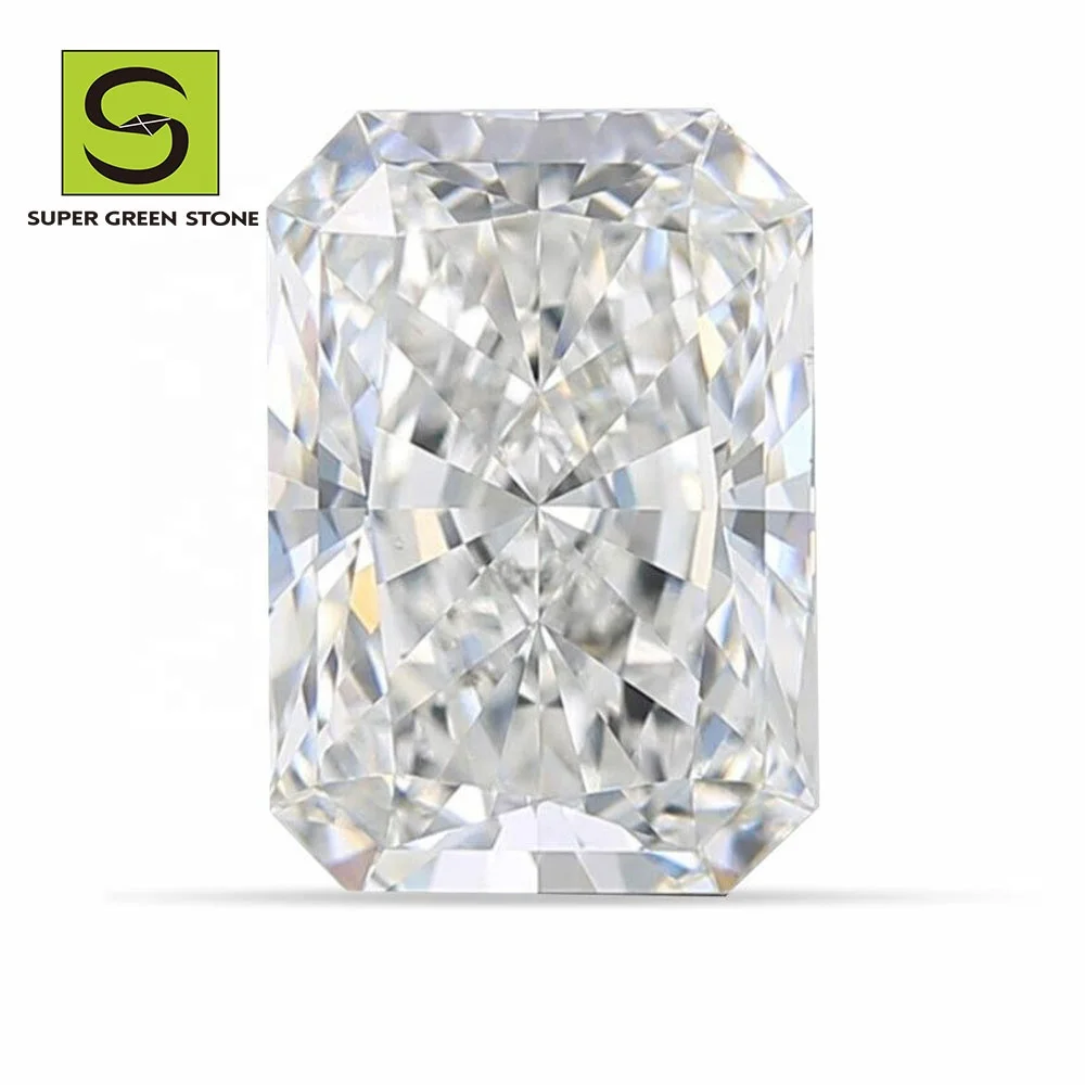 SuperGS SGSD046 Polished Vvs1 Made Rose Blue Hpht Emerald Raw Uncut Cvd Round Cut Big Carat Lab Grown Diamond