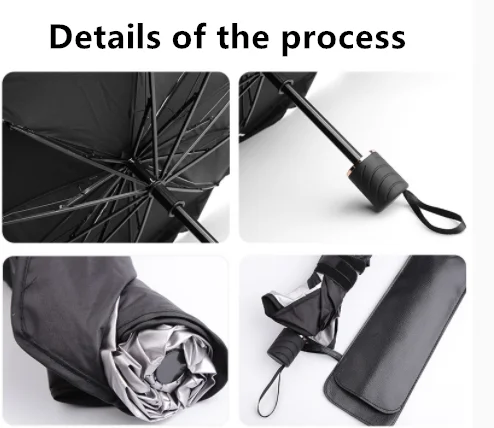 Car Sunshade Protector Car Front Window Sunshade Cover Car Internal Windshield Protection Accessories Fender Flares Solid Color