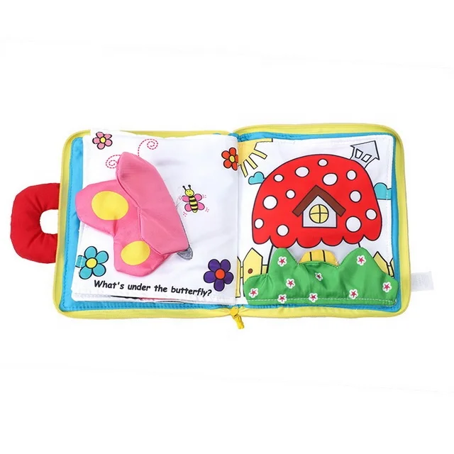 latest product baby sensory activity cloth book montessori baby toys