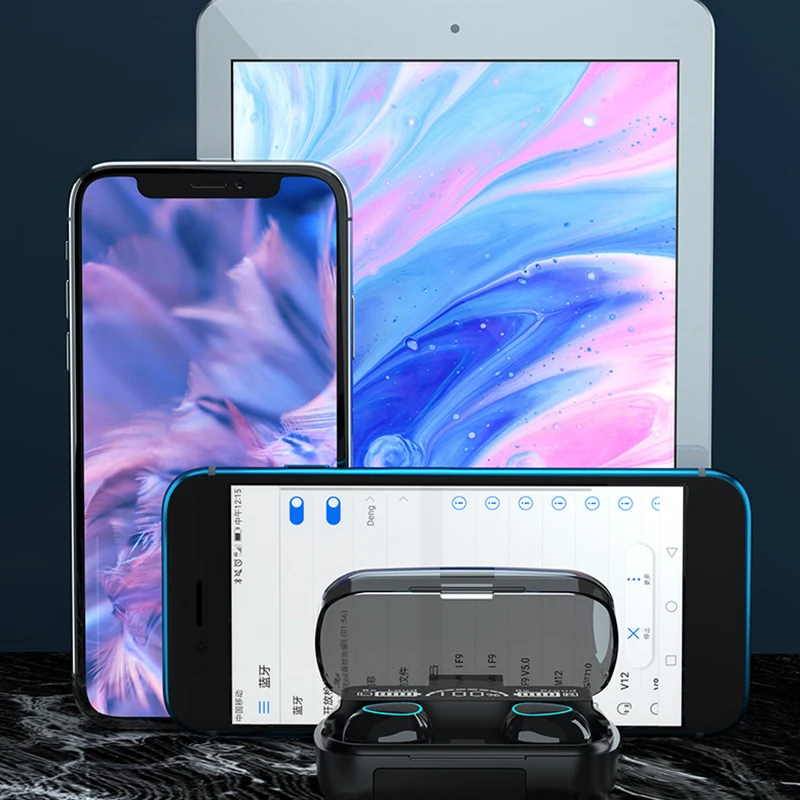 M10 Wireless TWS Headphone Earphones for Smart Phone Games True Wireless Earbuds in-Ear Headphones Headsets Microphone Airdots