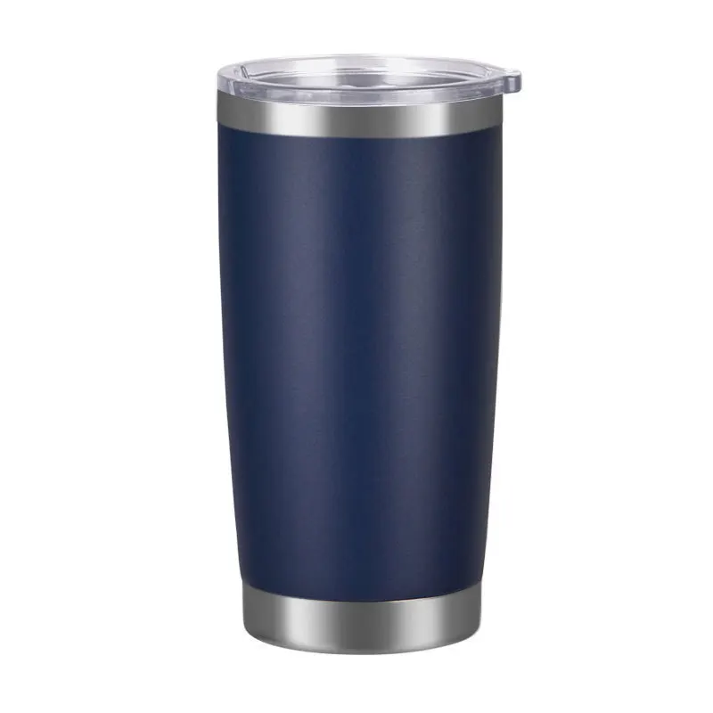 Customized 20oz 30oz Tumbler Powder Coated Stainless Steel Coffee Tumbler High Quality Tumbler With Straw Brush
