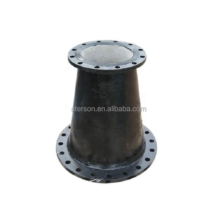 En545 Ggg50 Ductile Cast Iron Pipe Fitting Double Flanged Reducer with Bitumen Painting Cement lining