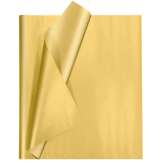 Tissue Paper Bulk Metallic gold rose gold silver Paper Gift Wrapping Accessory Wrap for DIY Fringes Shredded Fill Confetti