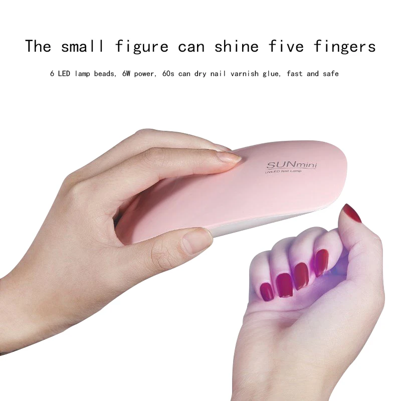 Foldable Portable Mini LED UV Mouse Home Use Nail Polish Gel Fast Drying Nail dryer Light therapy Machine