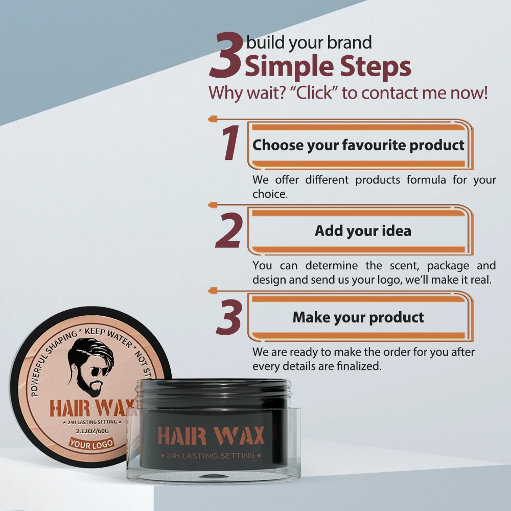 Good Quality Private Label Hair Wax & Clay for Factory Directly Supply Removal Hair Wax Men for Wholesale Hair Clay
