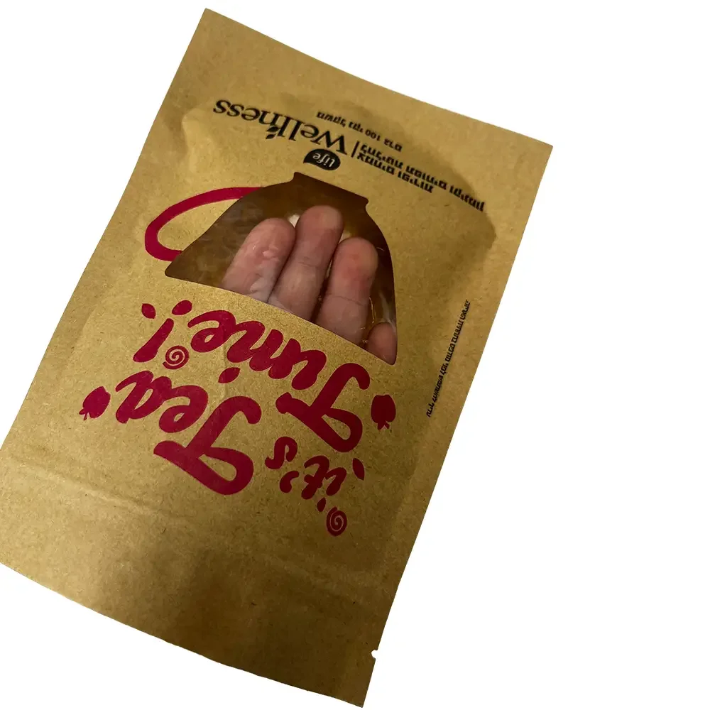 Custom logo coffee sachet packaging bags mini 3 side sealing  tea bag paper sachet with tear notch