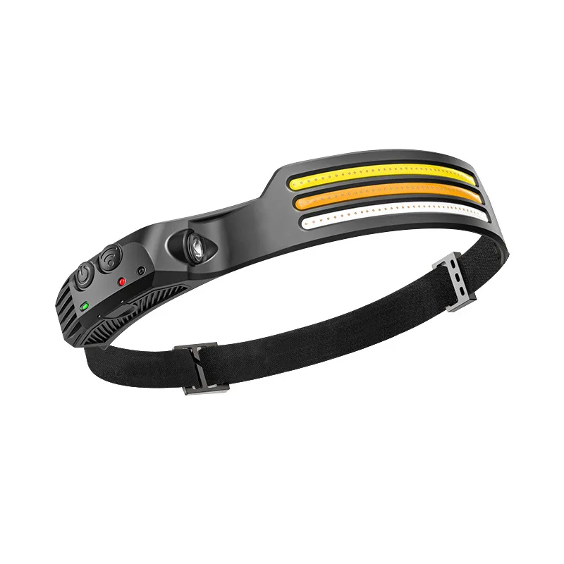 COB Silicone Waterproof Headlamp Sensor Type-C USB Rechargeable Head Lamp Hunting Camping Multiple Including Camry Venza Supra
