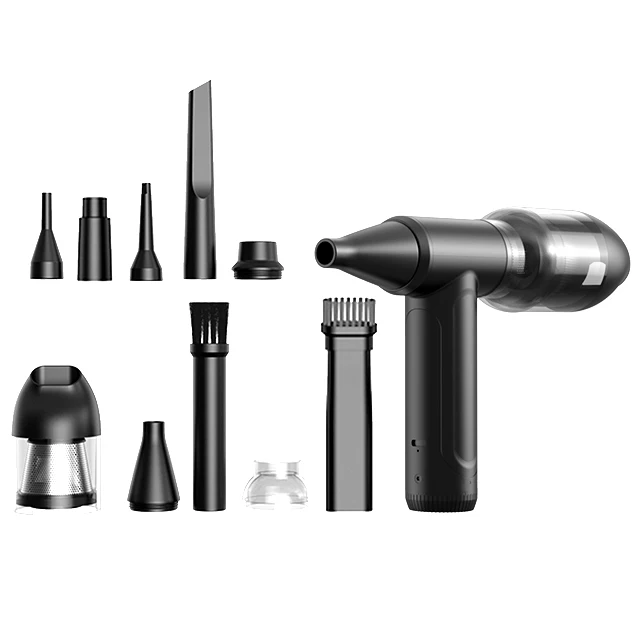 3 Gears Duster Spray Compressed Electric Air Blower 3300mAh PC Computer Duster Gun Portable Cordless Air Duster and vacuum 2in 1