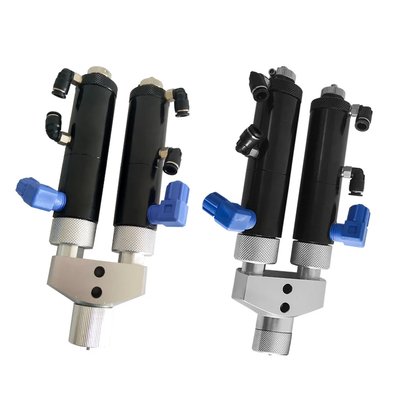 Two component glue filling machine suction back diaphragm double cylinder AB glue valve package AB glue simple mixing equipment