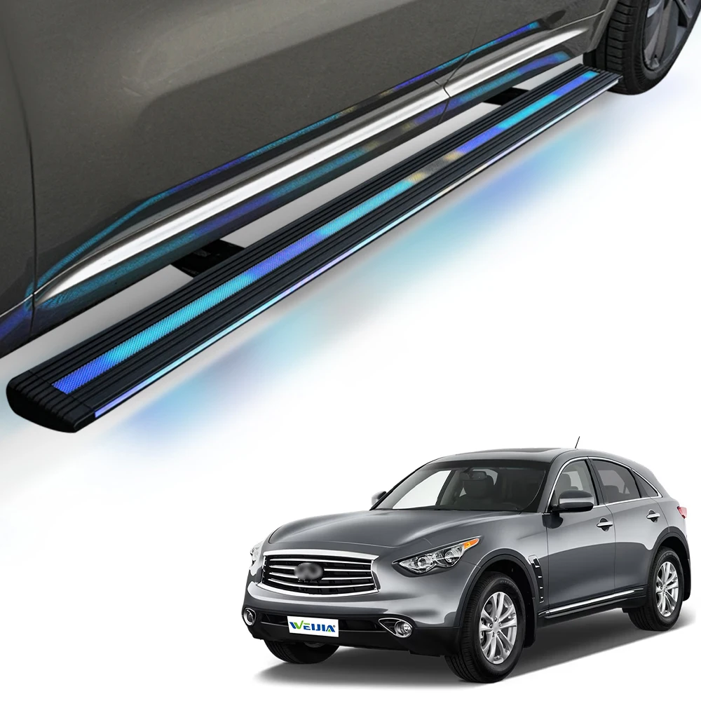 Electric Side Step For 2024 Infiniti FX35 Aluminium Alloy Power Running Boards Fit JX35 QX50 QX60 QX70 QX80 Car Auto Pedal Panel