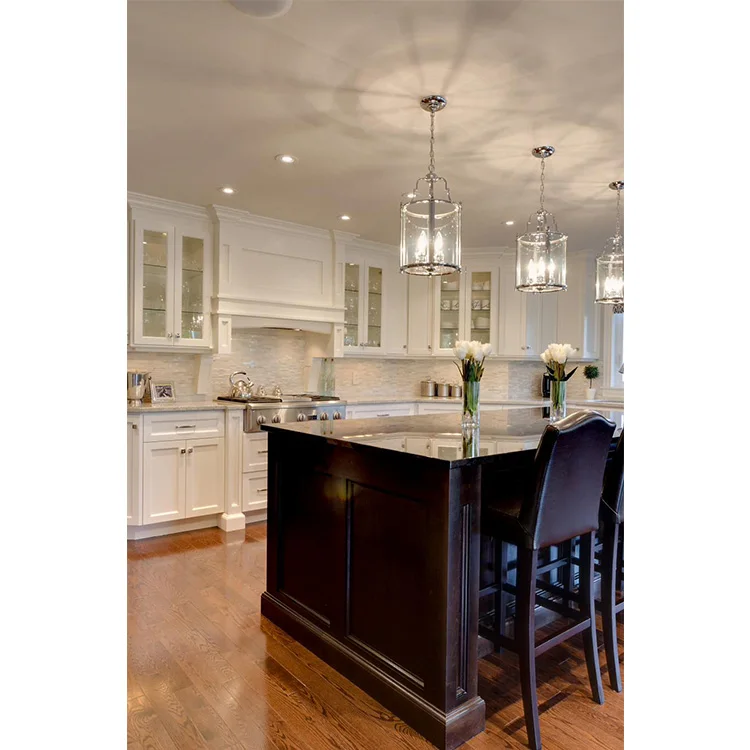 Welbom Factory Custom Made American Style Kitchen Storage Cupboard Cabinet Prefab Storage Solid Wood Kitchen Cabinet