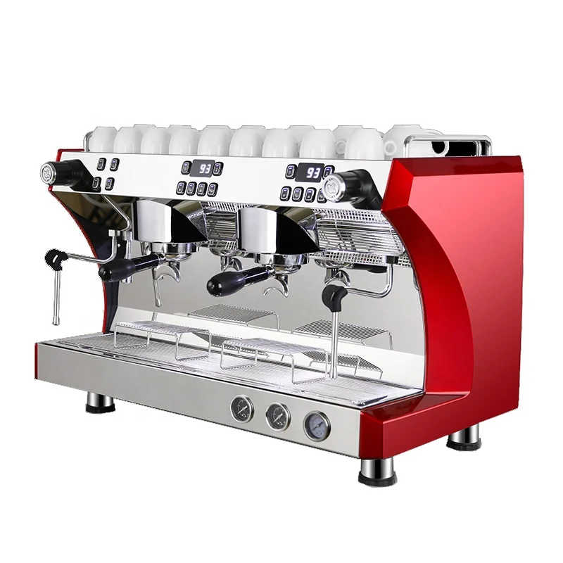 Professional Commercial Barista Cappuccino Coffee Maker China 2 group Automatic Moka Coffee Espresso Machine for Sale