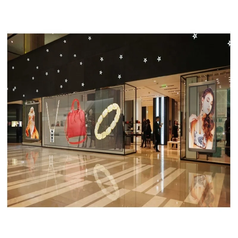 Shopping Mall Transparent LED Display Panel Transparent LED Video Wall Transparent Glass LED Display