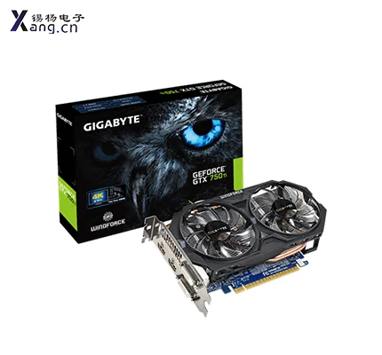 GV-N75TOC-2GI с помощью NVIDIA GeForce GTX 750Ti дисплей чип. Используется видеопамять 2 ГБ GDDR5, интерфейс управления памятью 128 бит