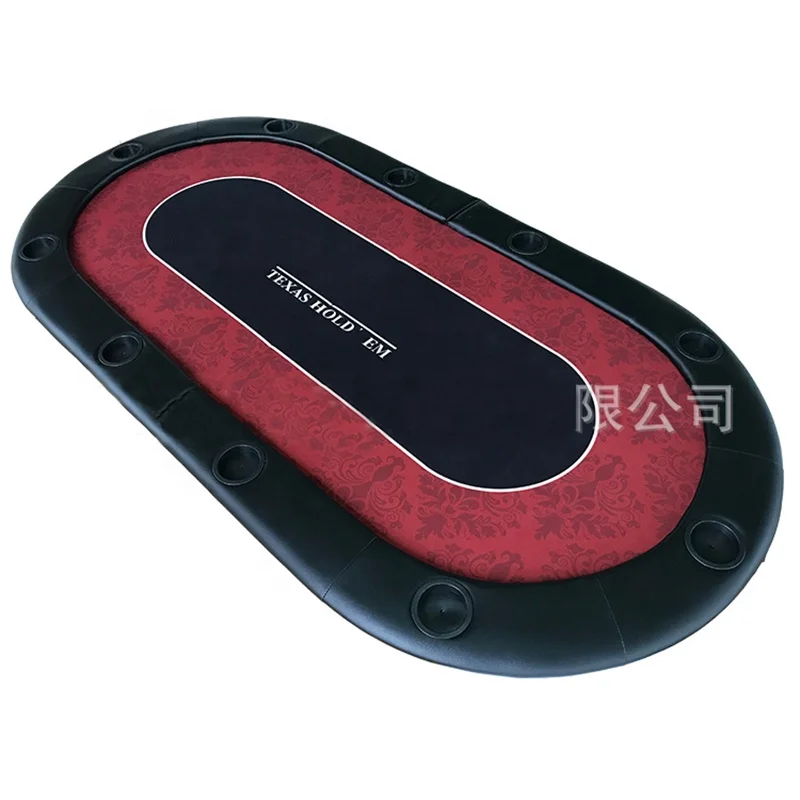 Фабричный складной покерный стол, Овальный складной стол для покера Техасского холдема