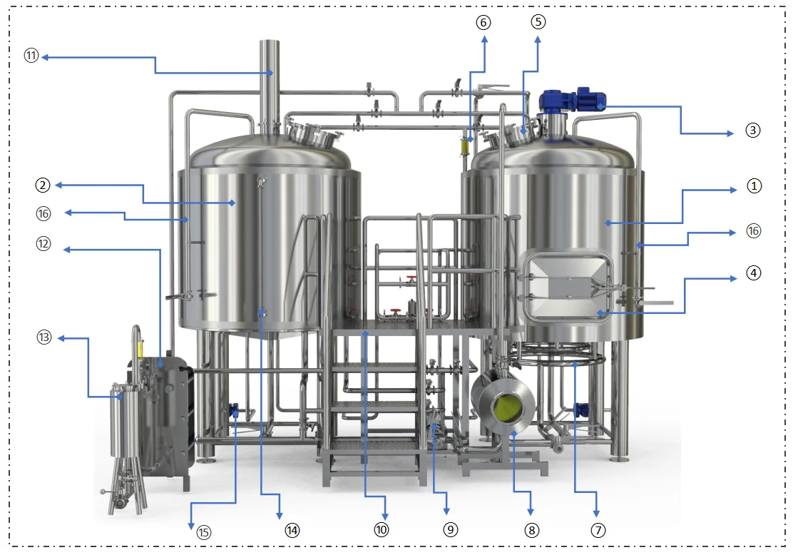 500L beer brew tank beer brewing equipment 500L brewing system