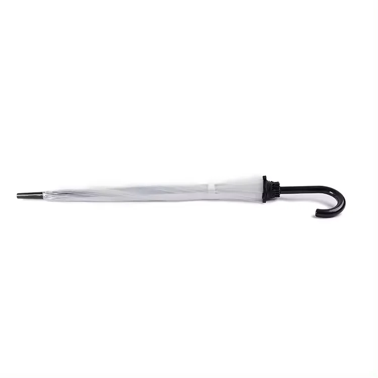 16K Fashion Simple Umbrella Waterproof Sturdy Transparent Clear Safety EVA Umbrella For Student