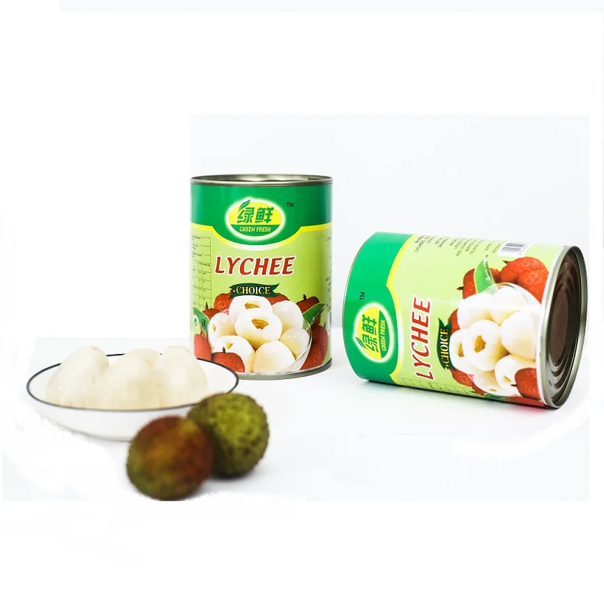 Chinese  factory supplier new season  canned fruit in tin pachage canned fruit canned lychee / lichee whole in syrup