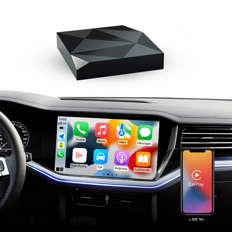 CarPlay AI BOX Android Carplay Adapter Multimedia Player Mirror link GPS Wireless Carplay Android Auto
