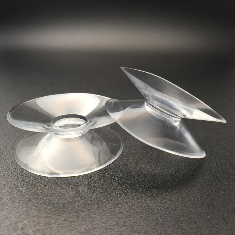 35mm clear pvc transparent double sided suction cups