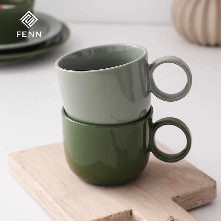 Factory Direct Sale Creativity Glaze Ceramic Coffee Mug Milk/afternoon Tea Macarons Breakfast Cups