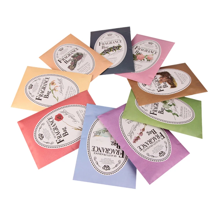 Wholesale Customized Logo Scented Paper Sachet Different Fragrances Vermiculite Stone Sachet