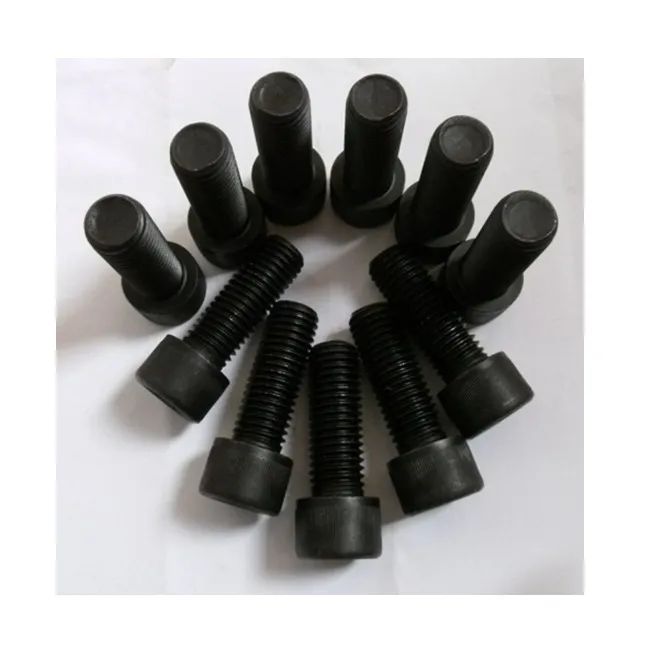 Grade 12.9 Black Colored M2 M3 M4 M5 M6 M8 M10 M12 M14 M16 M18 M20 M24 Full Thread Hex Socket Head Cap Screw Allen Key Bolt