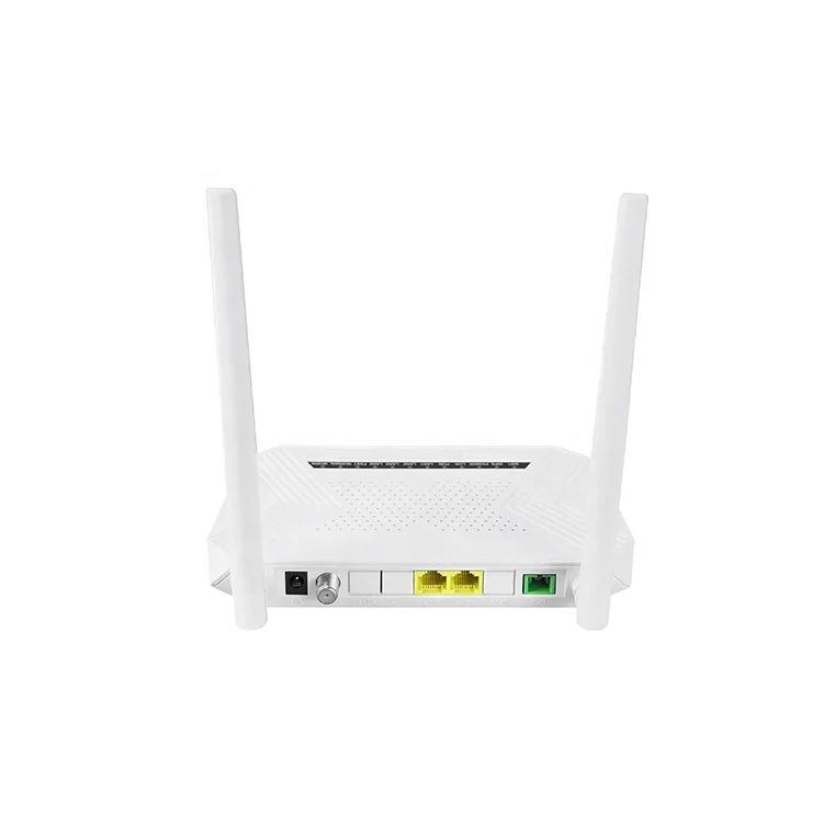 1GE+1FE+2.4G WIFI+CATV XPON ONU  2 ports 5dBi 2 antenna XPON ONU with CATV compatible with HUAWEI ZTE