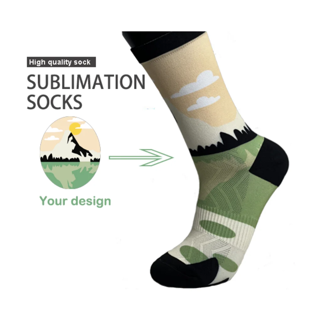 Wholesale custom your design anime home printed logo stylish red wine men socks