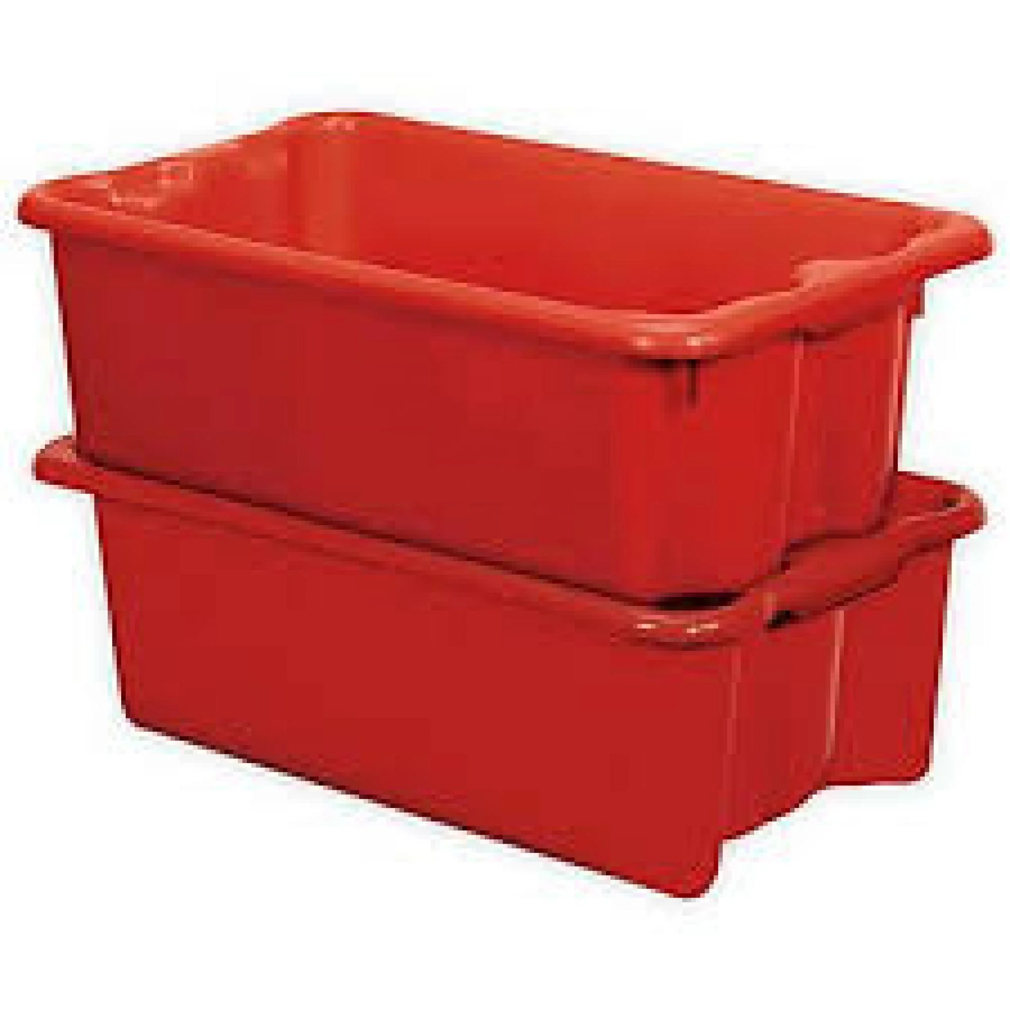 warehouse stack stackable plastic used parts picking storage bins