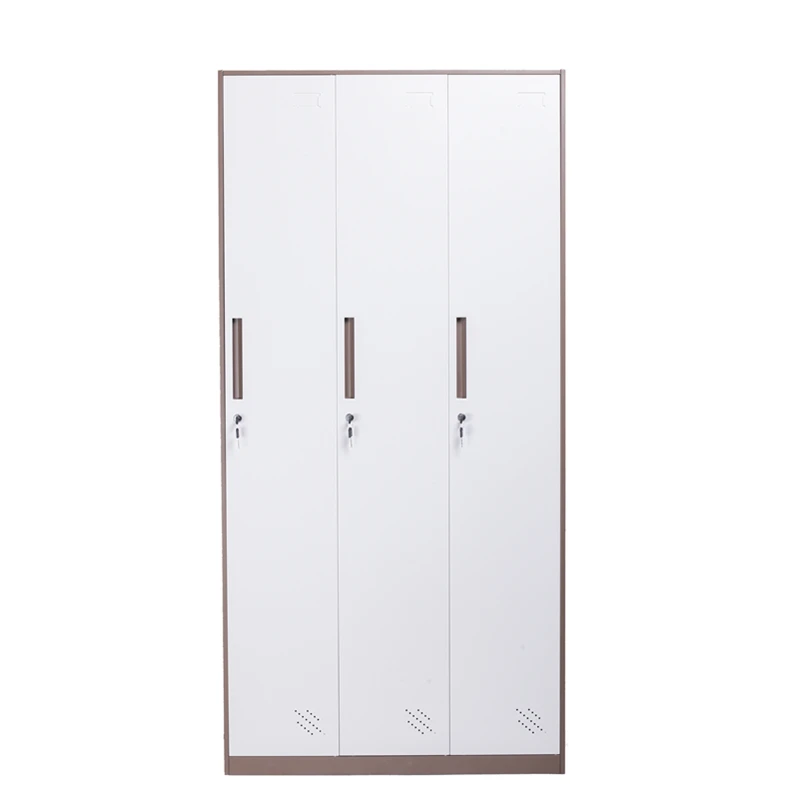 SW-L03 Hot sale work lockers in factory 3 door lockers metal steel