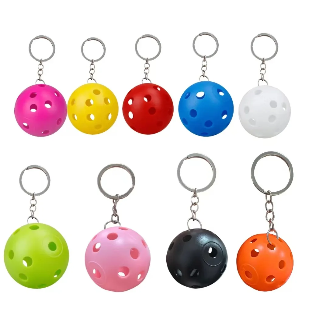 Pickleball Paddle Keyring Key Ring Custom Metal Sports Pickleball Keychains Key Chain