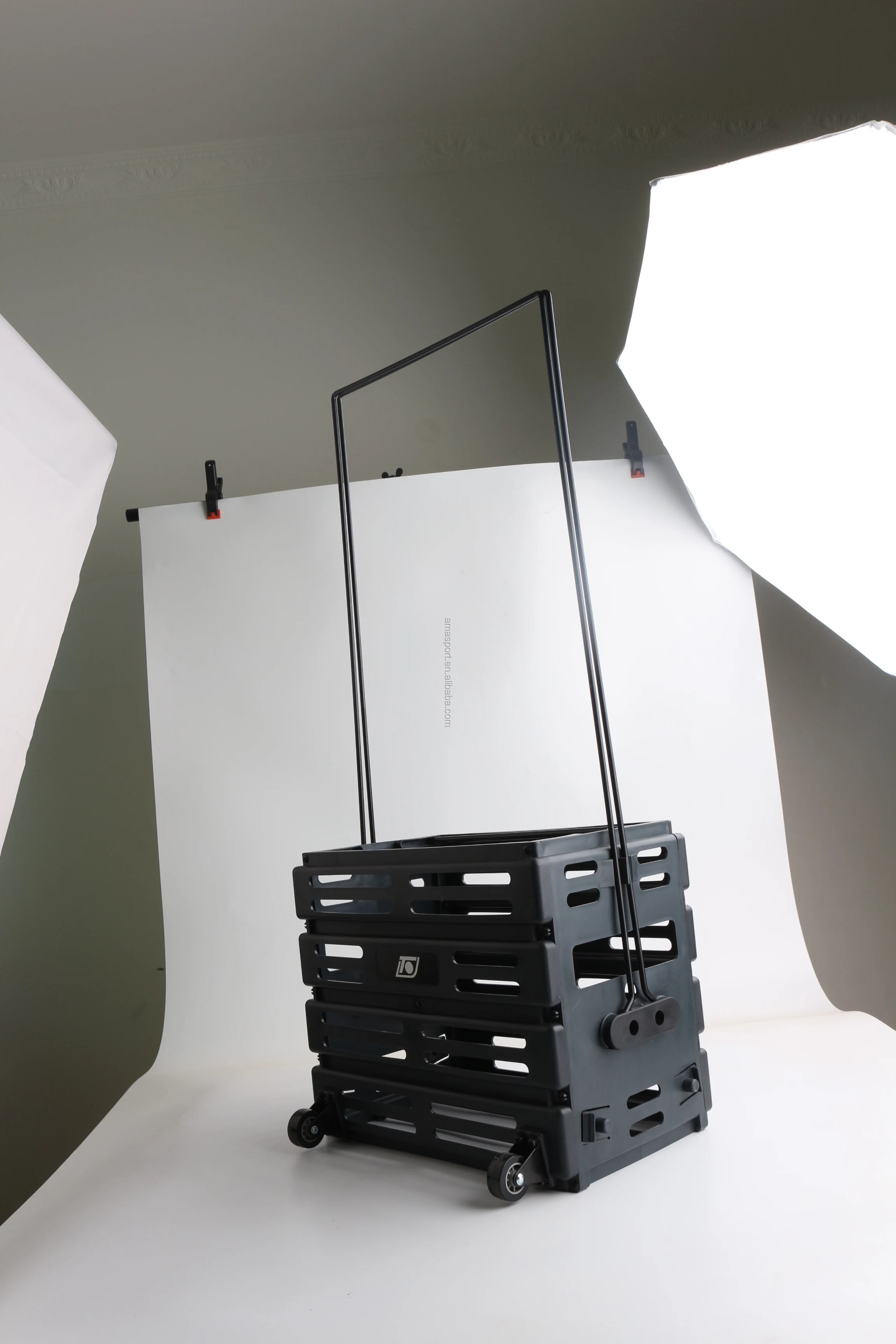 Large Capacity Multifunctional Adjustable Plastic Tennis Cart Tennis Basket