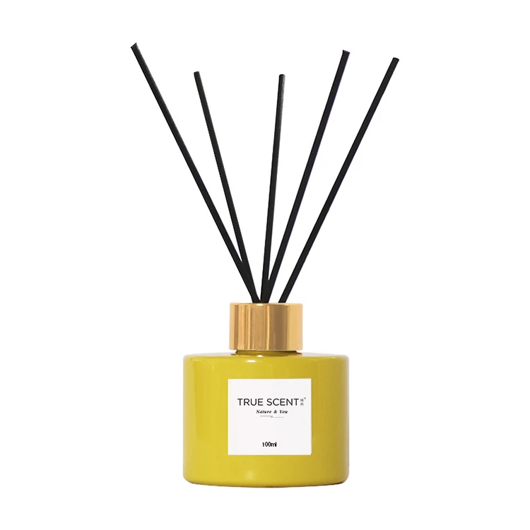 2022 luxury home decor bouquet reed diffuser luxury diffuser bottle bottom reed diffuser round bottle
