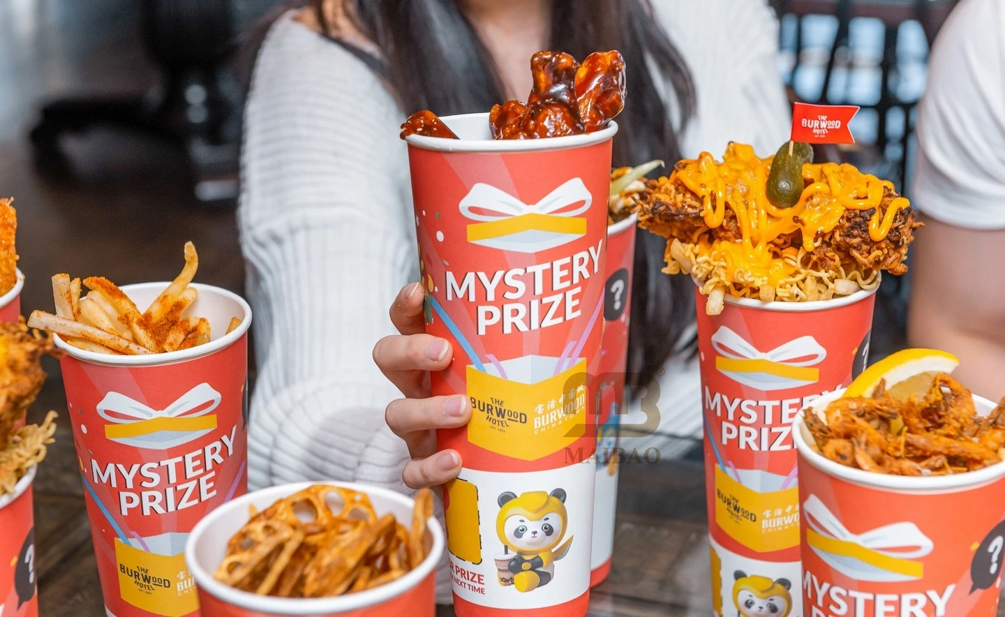 custom 24oz snack boba bubble tea surprise cup mystery Blind box paper cup unique Anime toy bts kpop Edition bottom compartment