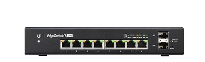 ES-8-150W край переключатель 8 PoE порта 2 SFP UBNT сети управляемый + гигабитный коммутатор с модулю небольшого