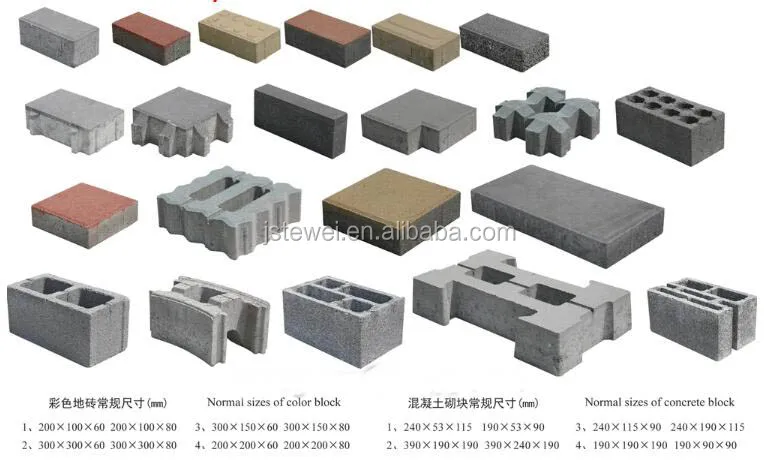 Manual Brick Making Machinery Concrete Block For Sale