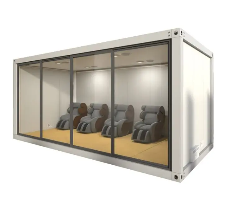 Steel structure mobile portable ready made prefab house modern prefabricated tiny prefab restaurant