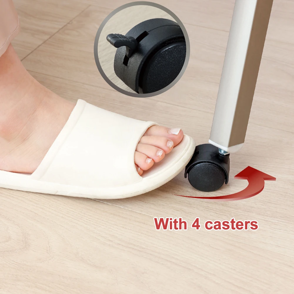 Double Rail Adjustable Rolling Garment Rack With Bottom Shelf and Wheels Dry Clothes Rack Display Rack