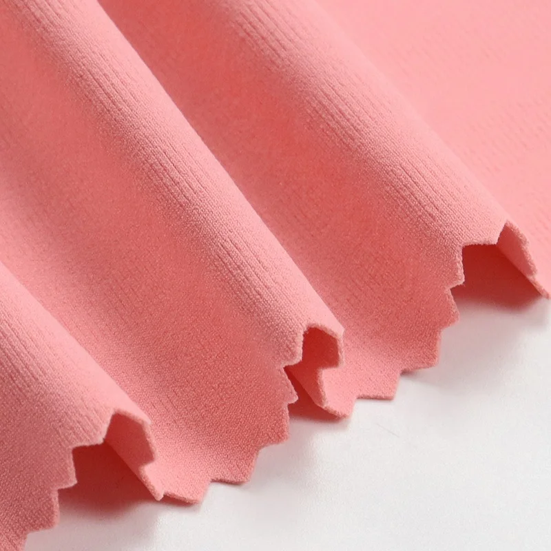 40D Duobao strip nylon 75% spandex 25% fabric weft knitted high elasticity yoga suit, sportswear fabric