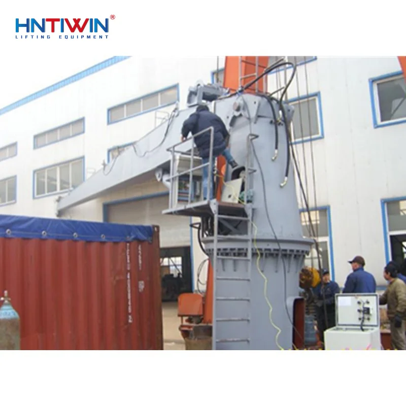 High quality hydraulic fixed boom marine crane lift
