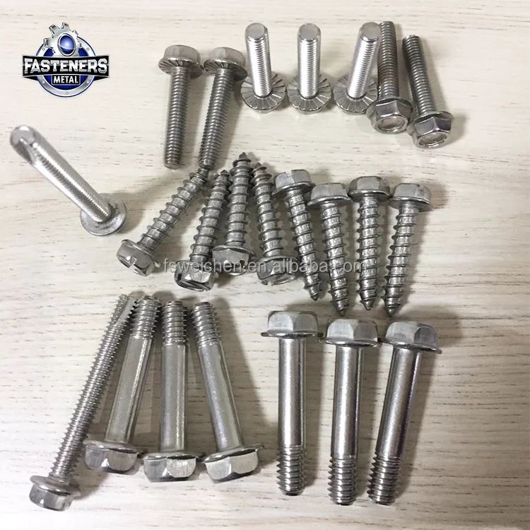 DIN933 Plain Finish Bolt Stainless Steel Hex Head Screw Bolt