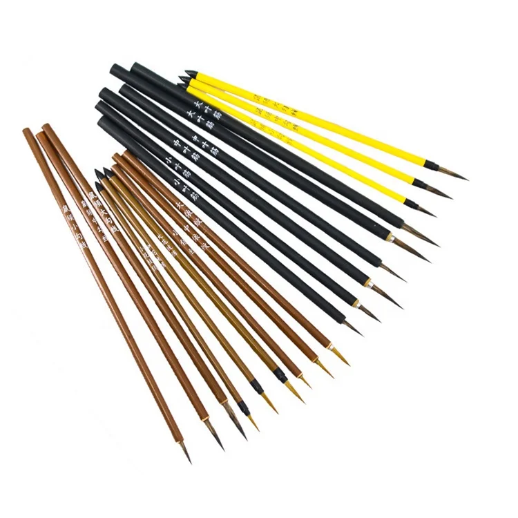 Chinese Brush Micro Liner Nail Brush,Weasel Hair Outline Sketch Calligraphy Brushes Pen