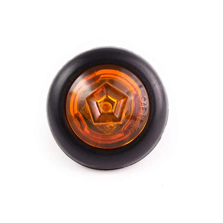 Водонепроницаемый светодиодный мини-маркер круглой формы габаритный фонарь Светодиодный Боковой Световой индикатор для прицепа грузовика